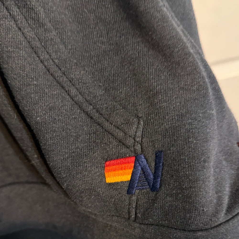 Aviator Nation Charcoal Hoodie with Rainbow Logo - Picture 2 of 5
